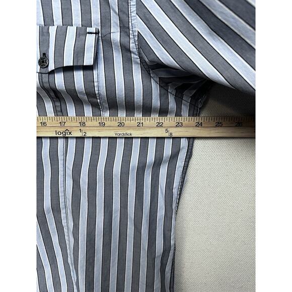 7 Diamonds Men’s Long Sleeve 2XL Shirt Gray White Button Up Eagle Accents - Picture 14 of 16